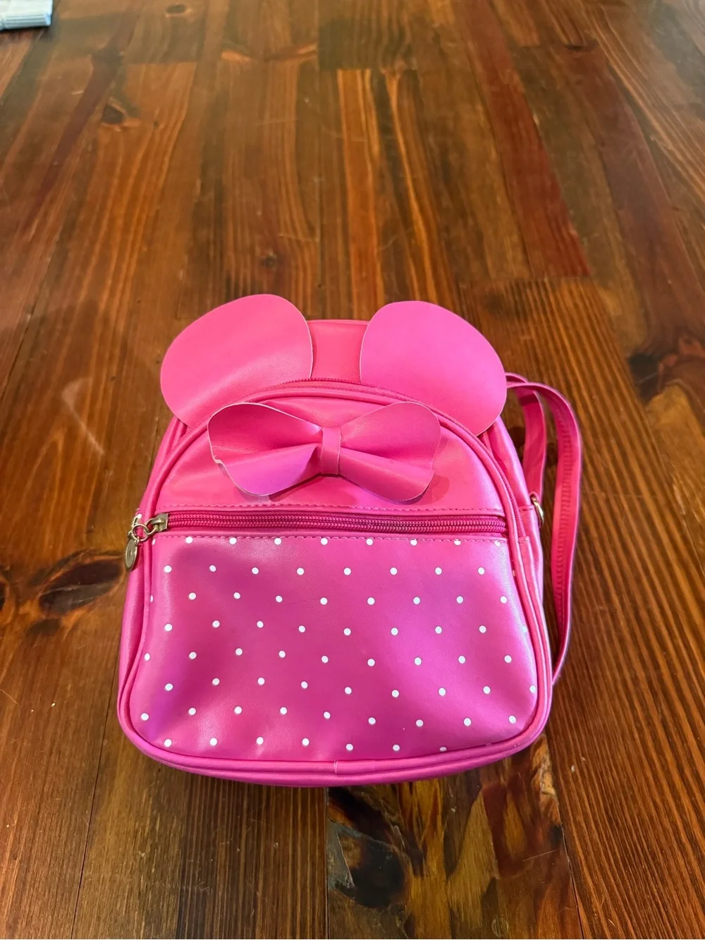 Kids Pink Mouse Ear Backpack with Bow